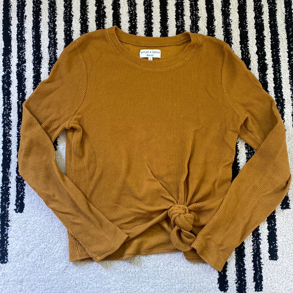 Madewell | Ribbed Knot Tie Top | GUC